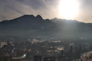 Zakopane Szymoszkowa Widok z karczmy Pająkówka