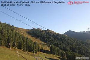 Kamera: Bad Kleinkirchheim - Spitzeck widok z Biospharenparkbahn Brunnach Spitzeck Bad Kleinkirchheim - Spitzeck widok z Biospharenparkbahn Brunnach