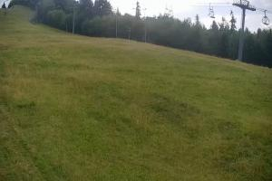 Wisła Cieńków Widok na trasę kolei krzesełkowej