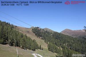 Spitzeck Bad Kleinkirchheim - Spitzeck widok z Biospharenparkbahn Brunnach