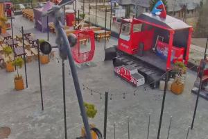 Krynica Jaworzyna Krynicka Widok ze stacji dolnej kolei gondolowej (648 m n.p.m.)