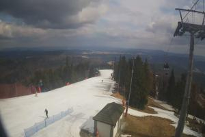 Krynica Jaworzyna Krynicka Widok ze szczytu Jaworzyny Krynickiej (1114 m n.p.m)