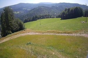 Brenna Ski Dolina Brenna Kamera 2 Widok na trasę narciarska