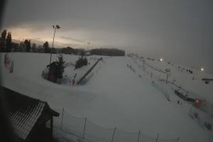 Tylicz Master Ski Widok na dolne partie ośrodka