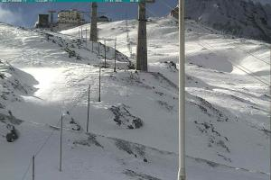 Przełecz Stelvio Passo Stelvio Widok na Górną stację Trincerone