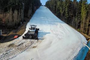 Myślenice Myślenice SN Widok na stok