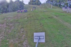 Krynica Jaworzyna Krynicka Widok ze stacji dolnej kolei gondolowej (648 m n.p.m.)