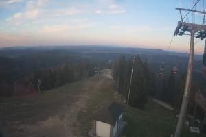 Krynica Jaworzyna Krynicka Widok ze szczytu Jaworzyny Krynickiej (1114 m n.p.m)
