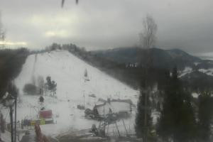 Szczawnica Palenica Widok na stok