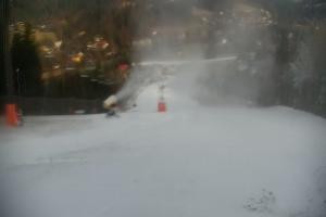 Wisła Cieńków Widok na stok