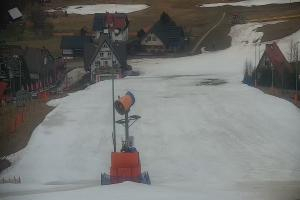 Wisła Cieńków Widok na stok