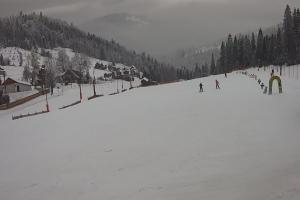 Szczyrk Biały Krzyż Widok na stok