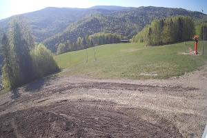 Brenna Ski Dolina Brenna Kamera 2 Widok na trasę narciarska