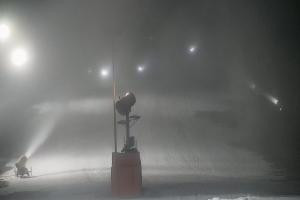 Wisła Cieńków Widok na stok