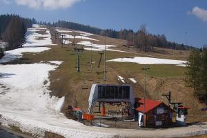 Krynica Słotwiny Widok na stok