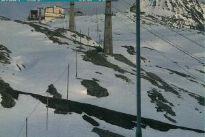 Przełecz Stelvio Passo Stelvio Widok na Górną stację Trincerone