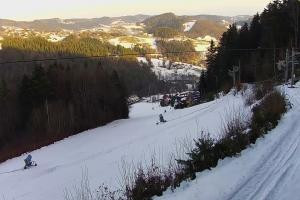 Laskowa-Kamionna Laskowa Ski Widok na stok