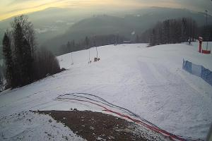 Brenna Ski Dolina Brenna Kamera 2 Widok na trasę narciarska