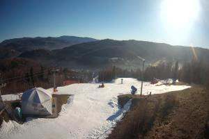 Kamera: STOK – Stacja Narciarska Widok z górnej stacji Wisła STOK – Stacja Narciarska Widok z górnej stacji