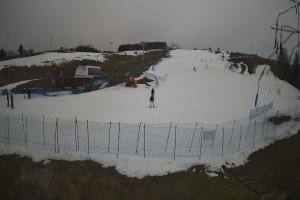 Tylicz Master Ski Widok naa dolną stację krzesełka