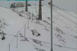 Przełecz Stelvio Passo Stelvio Widok na Górną stację Trincerone