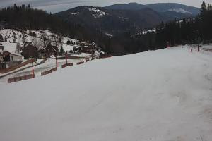 Szczyrk Biały Krzyż Widok na stok