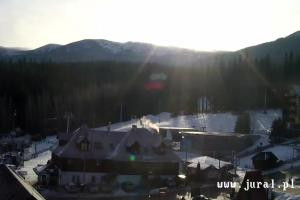 Szklarska Poręba Szrenica Ski Arena Widok na dolną stację wyciągu