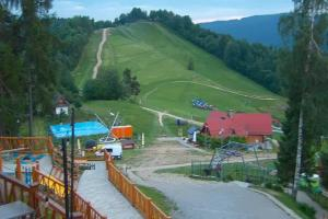 Szczawnica Palenica Widok na stok