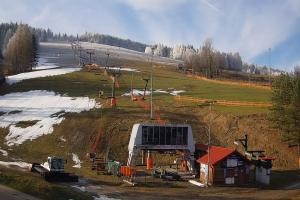 Krynica Słotwiny Widok na stok