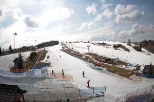 Kamera: Master Ski Widok na dolne partie ośrodka Tylicz Master Ski Widok na dolne partie ośrodka
