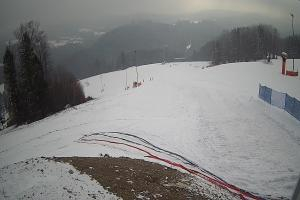 Brenna Ski Dolina Brenna Kamera 2 Widok na trasę narciarska