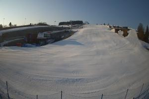 Tylicz Master Ski Widok naa dolną stację krzesełka