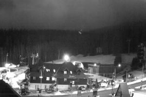 Szklarska Poręba Szrenica Ski Arena Widok na dolną stację wyciągu