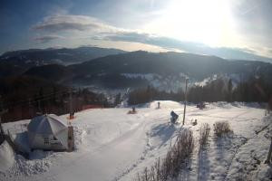 Kamera: STOK – Stacja Narciarska Widok z górnej stacji Wisła STOK – Stacja Narciarska Widok z górnej stacji