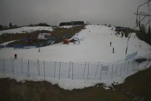 Tylicz Master Ski Widok naa dolną stację krzesełka