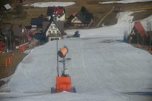 Wisła Cieńków Widok na stok