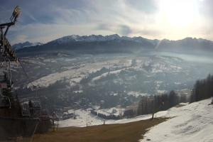 Zakopane Harenda Widok na stok z góry