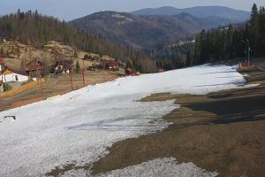 Szczyrk Biały Krzyż Widok na stok