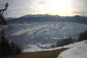Zakopane Harenda Widok na stok z góry