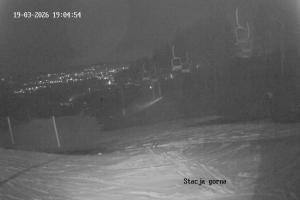 Przemyśl Stok narciarski w Przemyślu POSiR  Kamera 1 - Stacja górna