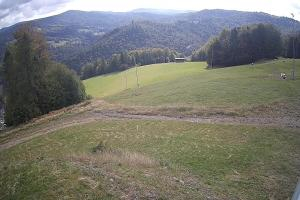 Brenna Ski Dolina Brenna Kamera 2 Widok na trasę narciarska