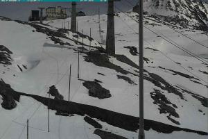 Przełecz Stelvio Passo Stelvio Widok na Górną stację Trincerone