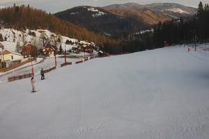 Szczyrk Biały Krzyż Widok na stok