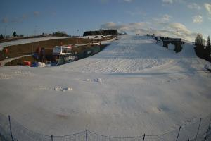 Tylicz Master Ski Widok naa dolną stację krzesełka