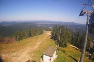 Krynica Jaworzyna Krynicka Widok ze szczytu Jaworzyny Krynickiej (1114 m n.p.m)