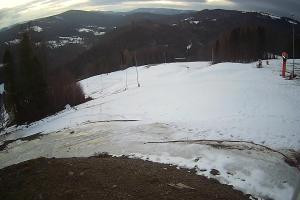 Brenna Ski Dolina Brenna Kamera 2 Widok na trasę narciarska