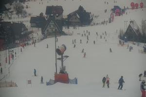 Kamera: Cieńków Widok na stok Wisła Cieńków Widok na stok