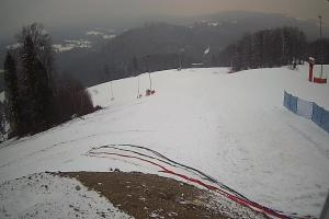 Brenna Ski Dolina Brenna Kamera 2 Widok na trasę narciarska