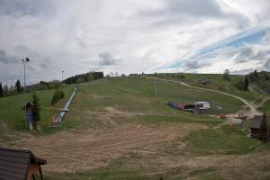 Tylicz Master Ski Widok na dolne partie ośrodka