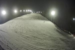 Myślenice Myślenice SN Widok na stok z dołu